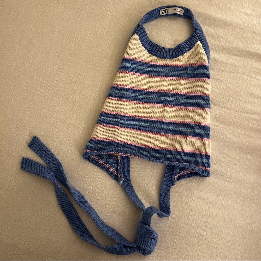 backless, halter top from zara.